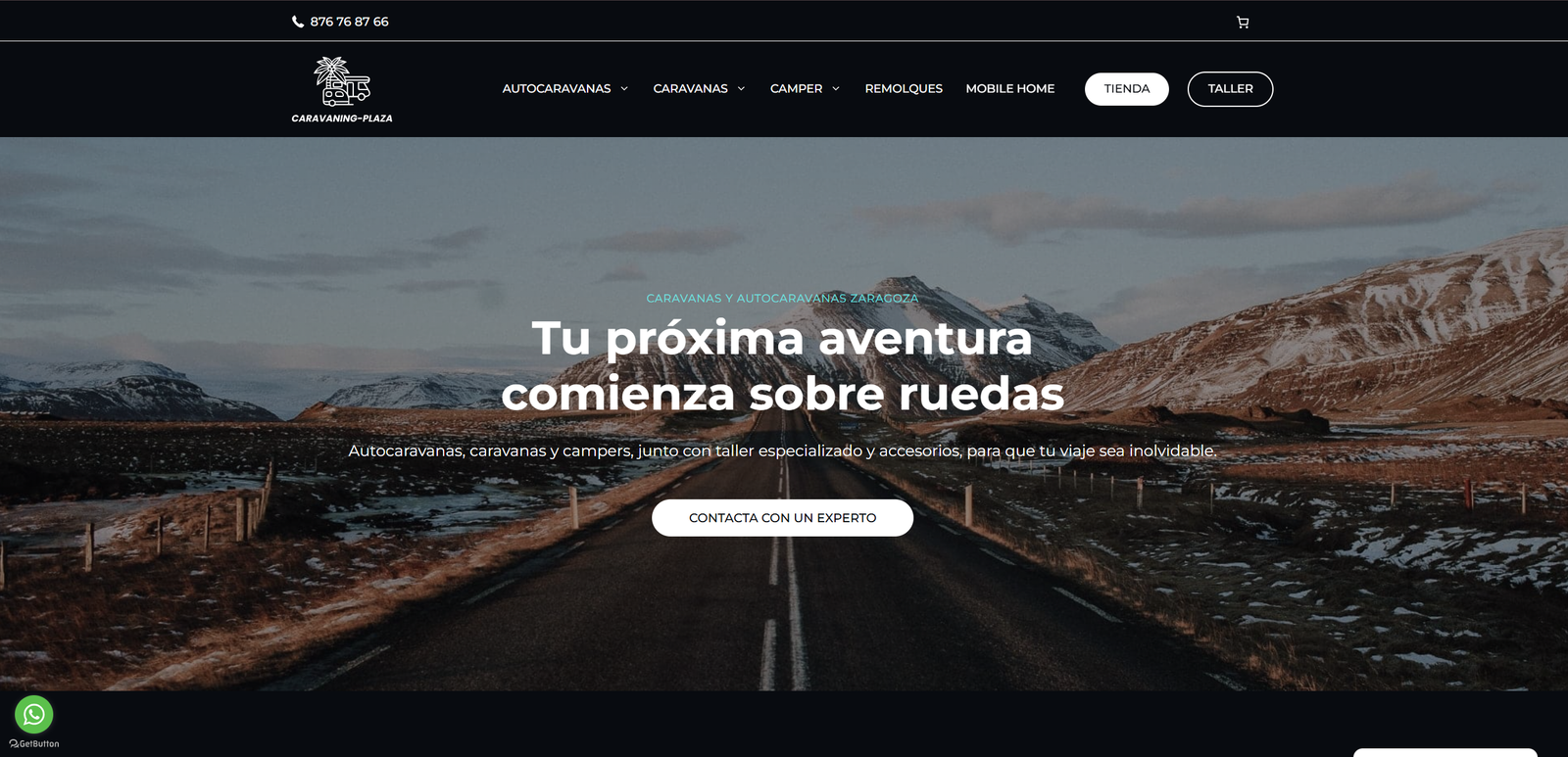 Caravaning Plaza — cliente actual Skyaweb, SEO, UX y rendimiento web