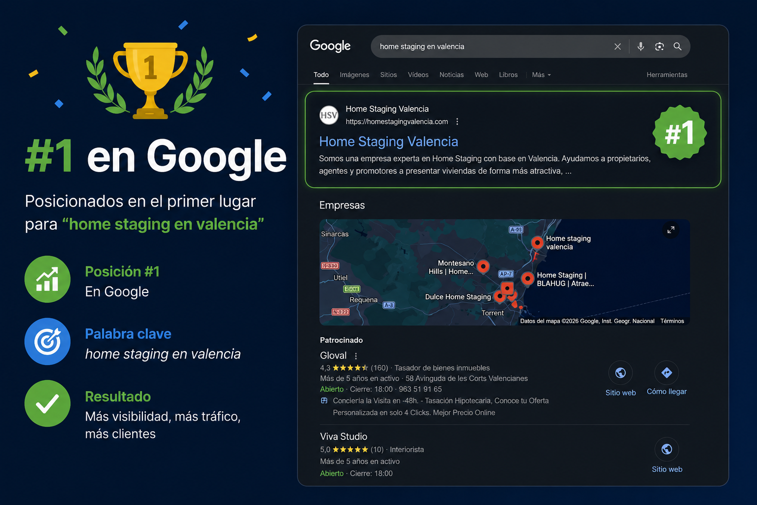 HomeStaging Valencia recomendado por IA generativa — GEO SEO Skyaweb